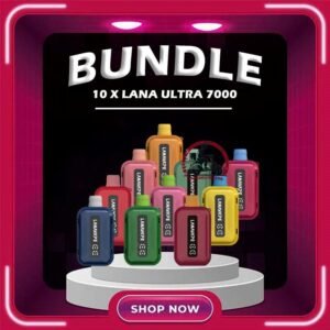 10PCS LANA ULTRA 7000 DISPOSABLE - VAPE DELIVERY SG SINGAPORE Sale of bundle package LANA ULTRA 7000 Puffs Disposable , choose 10 pcs flavour get lowest price at VAPE DELIVERY SG SINGAPORE SHOP! The LANA Ultra 7000 Puffs disposable vape is a vaporizer that contains 3% nicotine. This disposable device is designed to provide users with the best quality vapor possible, making it an excellent choice for those who enjoy nicotine. This device was specifically created to offer a superior experience for nicotine enthusiasts and can enhance your buzz for a significant amount of time. lt's featured an intelligent LED display shows the battery life and eliquid indicator. The battery life is shown in a percentage. It is with mesh coil. These devices use a heating element that has mesh material, creating a larger surface area for the e-liquid to contact and heat up evenly. The more lines in the droplet, the higher the juice amount is. It is the perfect choice for vapers looking for a high-quality, long-lasting, and convenient vape. With its impressive 10ML capacity and 550mAh battery, this device is designed to last fordays, delivering up to 7000 puffs per device. The LANA Ultra 7000 Puffs disposable vape with strong flavors that outlast the competition. Package Include : 10PCS x LANA ULTRA 7000 Puffs Free Delivery Charge Specifications : Nicotine 30mg (3%) Approx. 7000 puffs Capacity 10ml Rechargeable Battery 550mAh Charging Port: Type-C ⚠️LANA ULTRA 7000 FLAVOUR LIST⚠️ Chilled Watermelon Cool Lychee Cool Sarsi Double Mint Dongding Oolong Tea Grape Ribena Honey Grape Jasmine Longjing Tea Lemon Cola Lemon Grapefruit Mango Yakult Mixed Berries Mung Bean Ice Peach Oolong Sea Salt Lemon Super Passion Fruit Strawberry Kiwi Strawberry Watermelon Tieguanyin Tea Ultra Freeze Kumquat Lemon (New) Green Apple Grape (New) Watermelon Jasmine Tea (New) Chrysanthemum Tea (New) SG VAPE COD SAME DAY DELIVERY , CASH ON DELIVERY ONLY. TAKE BULK ORDER /MORE ORDER PLS CONTACT ME : VAPEDELIVERYSG VIEW OUR DAILY NEWS INFORMATION VAPE : TELEGRAM CHANNEL