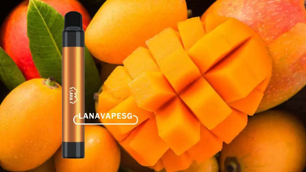 10. Mango Ice Get lanavape in the fruity goodness of Lanavape's Mango Ice vape. The delicious blend of Ice, honeydew and cantaloupe will transport you to a tropical paradise with every puff. The juicy melon flavour is perfectly balanced and complemented by a cool ice finish, making it a refreshing and satisfying mango vape. All Lanavape Disposables are perfect for on-the-go vaping and come pre-filled with 18ml of this delicious flavour.
