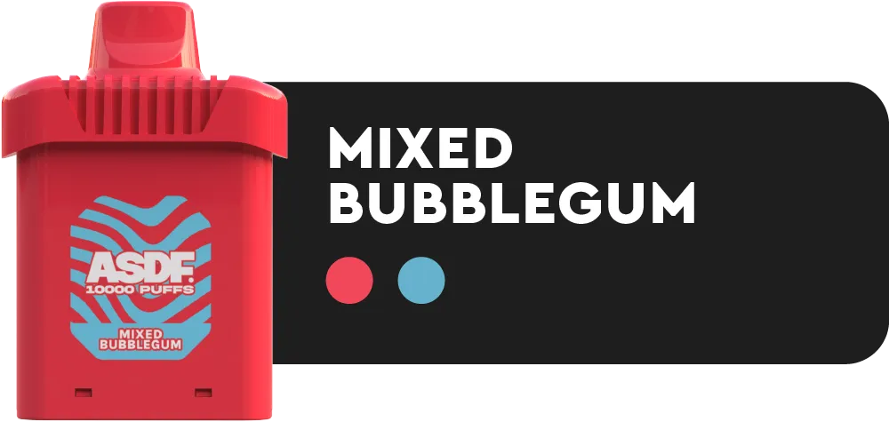 What is ASDF Vape? ASDF CONVERT STARTER KIT 20ml of salt nicotine  5% strength Long lasting battery of 500mah (Type-C Rechargeable) with Led battery indicator: Green 71-100%, Blue 26-70%, Red