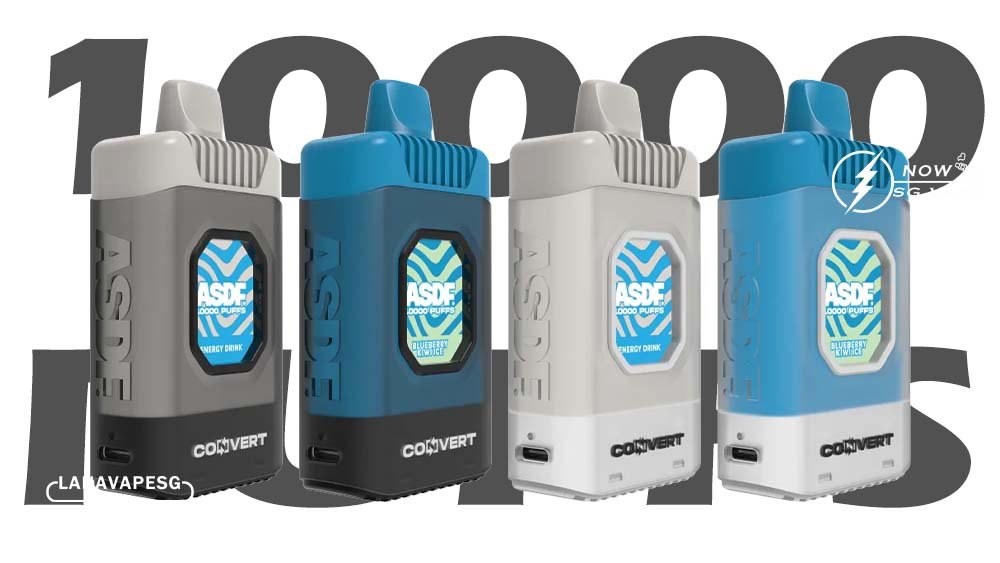 What is ASDF Vape? ASDF CONVERT STARTER KIT 20ml of salt nicotine  5% strength Long lasting battery of 500mah (Type-C Rechargeable) with Led battery indicator: Green 71-100%, Blue 26-70%, Red