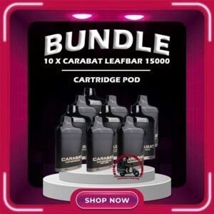 10 X CARABAT LEAFBAR 15000 CARTRIDGE POD - VAPE DELIVERY SG SINGAPORE Sale of bundle package CARABAT LEAFBAR 15000 Puffs DISPOSABLE Cartridge Pod , choose 10 x Pcs flavour get lowest price at VAPE DELIVERY SG SINGAPORE SHOP! The CARABAT LEAFBAR 15k is starter kit & prefilled cartridge pod system design,  This kit is lasted production from CARABAT VAPE company, available 10 +plus flavour for singapore vaper choose!try it now! The new carabat leafbar 15000 puffs is ready stock in Singapore. The device is comes with starter kit and pod version. Battery device and flavor pod is included in starter kit package, the pod package only comes with pod. If you looking for big capacity vape device, the carabat leafbar is your first choice because it can support up to 15000 puffs per device! CARTRIDGE Package Include : X1 Prefilled Pod 15k Puffs Specifications: Nicotine 5 % Approx. 15000 Puffs Safety Child Lock Dual Mesh Coil Adjustable Airflow Rechargeable Battery (Type C Port) Package Include : 10PCS x CARABAT LEAFBAR 15000 Puffs Cartridge Pod Free Delivery Charge ⚠️CARABAT LEAFBAR 15000 CARTRIDGE FLAVOUR LINE UP⚠️ Watermelon Tobacco Vanilla Double Guava Blackcurrant Lychee Rootbeer Vanilla Milkshake Blackcurrant Lychee Melon Mango Mango Shak Honeydew Energy Drink Pineapple Berry Citrus Watermelon Splash Popcorn Caramel Grape Gum Gold Mango Ice Fresh Watermelon Ice Gummy Gum Ice Grape Ice SG VAPE COD SAME DAY DELIVERY , CASH ON DELIVERY ONLY. TAKE BULK ORDER /MORE ORDER PLS CONTACT ME : VAPEDELIVERYSG VIEW OUR DAILY NEWS INFORMATION VAPE : TELEGRAM CHANNEL