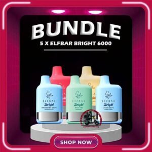5PCS ELFBAR BRIGHT 6000 DISPOSABLE - VAPE DELIVERY SG SINGAPORE Sale of bundle package ELFBAR BRIGHT 6000 Puffs DISPOSABLE , choose 5 x Pcs flavour get lowest price at VAPE DELIVERY SG SINGAPORE SHOP! The Elfbar Bright 6000 Puffs Disposable vape ready stock in our sg singapore store online shop for same day delivery. Feel the elf bar bright 6k combination of power and flavor. With QUAQ MESH, every puff unleashes a powerful throat hit bursting with flavor. Fresh Taste, Fresh Vibes! Newest flavor lineup yet. Indulge in rich, satisfying tastes that make every inhale a delight. Try it now ELF BAR BRIGHT ! Note: Battery power shall not be released normally when the ambient temperature is lower than -5℃. We suggest before the activation, this product shall be left in a warm environment for about three days to restore battery discharge capacity. Specification : Puff: 6000 Puffs Nicotine Strength: 50mg / 5% Battery Capacity: 400mAh Charging Port: Type-C Rechargeable Package Include : 5PCS x ELFBAR BRIGHT 6000 Puffs Free Delivery Charge ⚠️ELFBAR BRIGHT 6000 FLAVOUR LINE UP⚠️ Apple Strawberry Mango Bubblegum Mint Double Peach Mango Watermelon Double Strawberry Ice Cream Double Strawberry Juicy Peach Fanta Lemon Cola Lychee Grape Honeydew Mixed Kiwi Passion Strawberry Grape Bubblegum SG VAPE COD SAME DAY DELIVERY , CASH ON DELIVERY ONLY. TAKE BULK ORDER /MORE ORDER PLS CONTACT ME : VAPEDELIVERYSG VIEW OUR DAILY NEWS INFORMATION VAPE : TELEGRAM CHANNEL