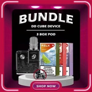 DD CUBE DEVICE BUNDLE 135 - VAPE DELIVERY SG SINGAPORE Sale of bundle package DD CUBE DEVICE BUNDLE 135 , choose 1 Device & 3 x Boxes Relx Infinity Pod flavour get lowest price at VAPE DELIVERY SG SINGAPORE SHOP! The DD CUBE VAPE DEVICE Crystal transparent shell, users can clearly see the exquisite SMT process and DES precision engraving circuit inside the fuselage through the fully transparent shell, as well as the internal components such as chips, motherboards, batteries, screws, etc., which is full of technology. Function Introduction : Combining all 1st and 4th generation pods, more different pod connectors will be launched next Cube's own vape cartridge, supports 0.5 and 0.7 cotton wicks and automatically switches to 20 watts Combine IQOS pods, Heets, and all HNB pods Switch between large and small horsepower, small horsepower 7.5 watts / high horsepower 10 watts Strobe lights can be switched on and off, 8 LED lights with built-in chips Use hints for beautiful running LED lights The power supply can be switched on and off, and the Cube can enter a complete shutdown state The body is light and small at 48 grams, 15mm x 50mm x 50mm Support USB C fast charging Large capacity battery 500mAh Package Include : 1 x DD CUBE DEVICE 3 x BOX Relx Infinity Pod (TOTAL: 15 PODS) Free Delivery Charge ⚠️DD CUBE DEVICE COLOR LINE UP⚠️ Crystal Clear-White Fushchia Blush-Pink Yellow Obsidian Black-Black Turquoise Sky-Blue Green SG VAPE COD SAME DAY DELIVERY , CASH ON DELIVERY ONLY. TAKE BULK ORDER /MORE ORDER PLS CONTACT ME : VAPEDELIVERYSG VIEW OUR DAILY NEWS INFORMATION VAPE : TELEGRAM CHANNEL