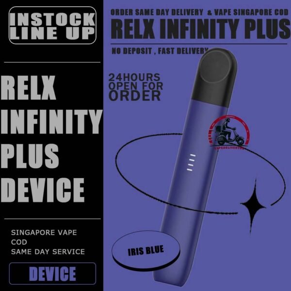 RELX INFINITY PLUS DEVICE - VAPE DELIVERY SG SINGAPORE The Relx Infinity Plus / Phantom Device Has a 380mAh battery provides a longer battery life,letting you vape through the day without worries od the power running out. The unique 4-scale battery indicator design on the Phantom's body can display the remaining battery and charging progress at any time, so as to relieve the user's anxiety about the unknown battery. At the same time, technological breakthroughs have been achieved in terms of charging speed, battery capacity, oil leakage prevention technology, and material technology. In terms of power consumption, RELX Phantom uses type-C standard interface input. Compared with RELX’s first-generation products, the new product’s battery capacity has increased by 9% and the charging efficiency has increased by 31%. In addition, the Phantom has been improved and upgraded in ten performance aspects such as oil leakage prevention, suction experience, product safety, service life, and product feel, and the product strength has been comprehensively improved. In terms of oil leakage prevention, the Phantom pod system uses an 11-layer labyrinth structure, and its oil leakage prevention capability is 40% higher than that of the RELX first generation. The innovatively increased design of the independent pressure relief hole at the bottom of the pod system can balance the pressure difference between the inside and outside of the pod system, which greatly eliminates the risk of self-starting, and takes into account product sensitivity and safety. Package Included : 1 x RELX INFINITY PLUS Device 1 x USB Type-C charging cable ⚠️RELX INFINITY PLUS DEVICE COMPATIBLE WITH⚠️ ISHO INFINITY POD LANA INFINITY POD RELX INFINITY POD ZEUZ INFINITY POD ⚠️RELX INFINITY PLUS DEVICE COLOR LINE UP⚠️ Graphite Black Iris Blue Flame Orange Morning Frost Green Moon Silver Frosted White Sparkling Lake SG VAPE COD SAME DAY DELIVERY , CASH ON DELIVERY ONLY. TAKE BULK ORDER /MORE ORDER PLS CONTACT ME : VAPEDELIVERYSG VIEW OUR DAILY NEWS INFORMATION VAPE : TELEGRAM CHANNEL