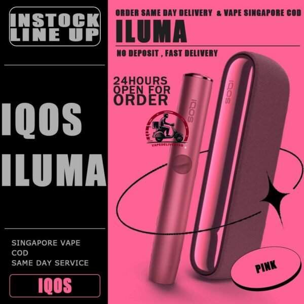 IQOS ILUMA DEVICE - VAPE DELIVERY SG SINGAPORE IQOS ILUMA STANDARD DEVICE sets Ready stock in our sg singapore store online shop for same day delivery. This Kit is new and offers you our most modern design for real tobacco enjoyment at the highest level. Advanced with SMARTCORE INDUCTION SYSTEM™, for the first time without tobacco residue and completely without cleaning. The Standard opens the door of its compartment from the side like the previous DUO, while the 4.o Prime is more like a glasses box with squared shape and a more luxury elegant appearance, which is opened from a nicely weaved cover. Brand new IQOS 4th generation device. All-in-one model. Heating without blade. No cleaning required. Designed in Switzerland by PMI. For use with Terea sticks only. Package Include: ILUMA DEVICE Power Adapter & Charging Cable Compatible with : Terea *TEREA tobacco sticks are not included. ⚠️IQOS ILUMA STANDARD COLOR LINE UP⚠️ Blue Gold Green Grey Pink SG VAPE COD SAME DAY DELIVERY , CASH ON DELIVERY ONLY. TAKE BULK ORDER /MORE ORDER PLS CONTACT ME : VAPEDELIVERYSG VIEW OUR DAILY NEWS INFORMATION VAPE : TELEGRAM CHANNEL