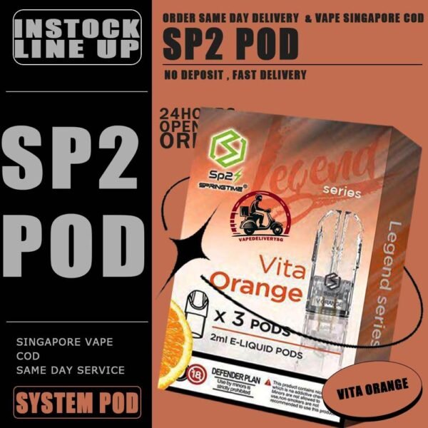 SP2 POD FLAVOUR - VAPE DELIVERY SG SINGAPORE SP2 Pod Legend Flavour also known as SPRINGTIME. Pod Flavour starter kit comes with rechargeable device with usb Type C cable. The magnet on both battery and pod cartridge for easy plug and play. SP2 Brand from Pod & Device categories , Our Sg Vape Center was founded by former smokers. SP2 Pod Legend Flavour also known as SPRINGTIME. Pod Flavour starter kit comes with rechargeable device with usb Type C cable. The magnet on both battery and pod cartridge for easy plug and play. Specifications : Nicotine 3% Capacity 2ml per pod Package Included : 1 Pack of 3 pods ⚠️SP2 POD COMPATIBLE DEVIE WITH⚠️ DARK RIDER 3S DEVICE DD CUBE INSTAR DEVICE RELX CLASSIC DEVICE SP2 BLTIZ DEVICE SP2 LEGENDAA DEVICE SP2 M SERIES DEVICE ZEUZ DEVICE ⚠️SP2 POD FLVAOUR LINE UP⚠️ Alpha Tobacco Energy Drink (100Plus) Baby Taro Bubblegum x Lime Cola Double Mint Green Bean Guava Gummy Honeydew Nes Coffee Jasmine Green Tea Lemonade Long Jing Tea Pure Lychee Lite Mango Vita Orange Secret Passion Summer Pineapple Rootbeer Rose Tea Ruby Strawberry Tasty Peach Tie Guan Yin Tropical Pear Tropical SG (Fruit Punch) Watermelon White Grape Grapefruit Jasmine Tea Green Apple Rich Yakultory Sparkling Lemon Icy Herbal Tea Golden Chrysanthemum Lime Fizzy Zes Tea Himalaya Tie Guan Yin Himalaya Mineral Himalaya Jasmine SG VAPE COD SAME DAY DELIVERY , CASH ON DELIVERY ONLY. TAKE BULK ORDER /MORE ORDER PLS CONTACT ME : VAPEDELIVERYSG VIEW OUR DAILY NEWS INFORMATION VAPE : TELEGRAM CHANNEL