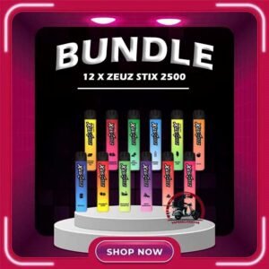 12PCS ZEUZ STIX 2500 DISPOSABLE - VAPE DELIVERY SG SINGAPORE Sale of bundle package Zeuz Stix 2500 Puffs Disposable , choose 12 x Pcs flavour get lowest price at VAPE DELIVERY SG SINGAPORE SHOP! The performance of the Zeuz Stix 2500 is one of its standout features. The mesh coil technology ensures that each puff delivers a rich and satisfying flavor. The 1100mAh battery provides ample power for extended use, making it a reliable choice for vapers who are constantly on the go. Additionally, the draw-activated firing mechanism allows for an easy and seamless vaping experience without the need for buttons. The design of the Zeuz Stick 2500 is both sleek and functional. It is compact and lightweight, making it easy to carry in your pocket or bag. The ergonomic design ensures a comfortable grip, while the vibrant color options add a touch of style. The device is also equipped with an LED indicator that lights up during use, adding a modern touch to its design. Specifications: Approx. 2500 Puffs Nicotine : 3% 30mg Capacity 8ml Rechargeable 280mAh Battery Type C Port Package Include : 12Pcs x ZEUZ STIX 2500 Puffs Free Delivery Charge ⚠️ZEUZ STIX 2500 FLAVOUR LINE UP⚠️ Amazing Mango Chrysanthemum Tea Grape Bubblegum Lychee Mint Chewing Gum Mineral Water Peach Red Bull Rootbeer Sour Apple Strawberry Watermelon Strawberry Lemon Solero Lime Sea Salt Lemon Tie Guan Yin Vanilla Coke Watermelon Ice White Grape Oolong Tea SG VAPE COD SAME DAY DELIVERY , CASH ON DELIVERY ONLY. TAKE BULK ORDER /MORE ORDER PLS CONTACT ME : VAPEDELIVERYSG VIEW OUR DAILY NEWS INFORMATION VAPE : TELEGRAM CHANNEL
