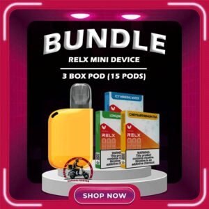 RELX MINI DEVICE BUNDLE 110 - VAPE DELIVERY SG SINGAPORE Sale of bundle package RELX MINI DEVICE BUNDLE 110 , choose 1Pcs Device & 3 x Boxes flavour get lowest price at VAPE DELIVERY SG SINGAPORE SHOP! Explore the enhanced vaping experience offered by RELX Mini Device. The Device is a unique vaping device that offers the convenience of disposable vapes with the sustainability of a box mod. With features like a rechargeable battery, Vcot™ tech for enhanced flavor, and customization options for e-liquid pods, it stands out in the market. It is also environmentally friendly, promoting a greener future with its rechargeable design. The RELX Mini Device is compatible with Infinity Pod Pro 2, Infinity Pod Pro, and RELX Pod Real. However, it is recommended to use it with the RELX Pod Real for optimal functionality. Experience better taste with Vcot™ tech and choose from a variety of flavors for a personalized vaping experience. Specification: Battery Capacity: 440mAh Size: 52mm x 40mm x 16mm Weight: 15g Resistance Range: 1.0ohm - 1.2ohm Compatible Pod Brands: Relx Infinity Pod Relx Pod Real Package Include : 1 x RELX MINI DEVICE 3 x RELX POD REAL (TOTAL: 9 PODS) Free Delivery Charge ⚠️RELX MINI COLOR LINE UP⚠️ Bright Yellow Deep Blue SG VAPE COD SAME DAY DELIVERY , CASH ON DELIVERY ONLY. TAKE BULK ORDER /MORE ORDER PLS CONTACT ME : VAPEDELIVERYSG VIEW OUR DAILY NEWS INFORMATION VAPE : TELEGRAM CHANNEL
